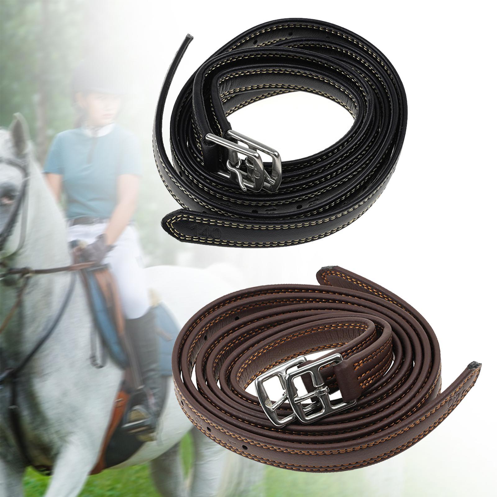Lunge Line Horse - 2 Peças de Couro para Estribos