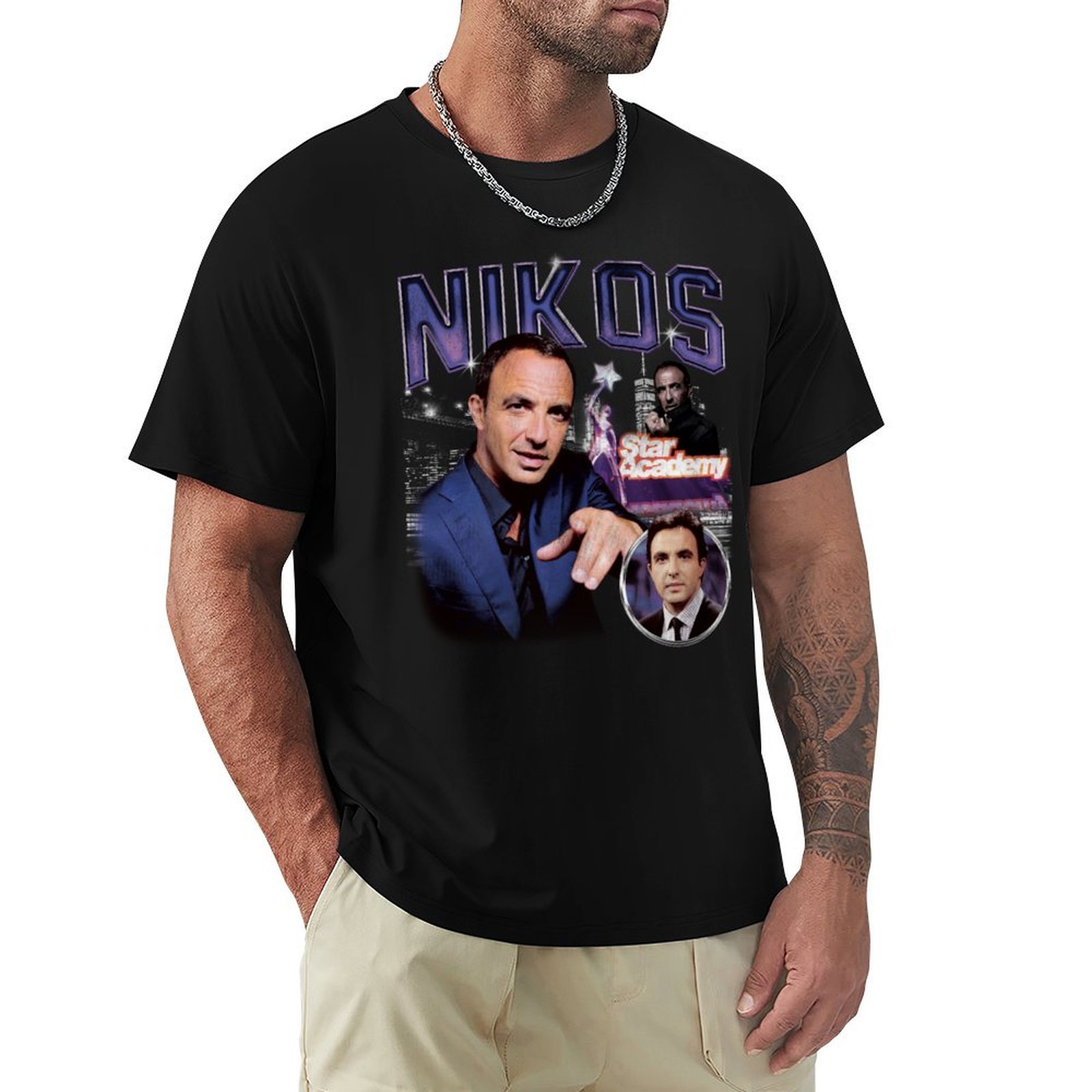 Academy Sports Outdoor - Camiseta Nikos Aliagas Star Academy Vintage