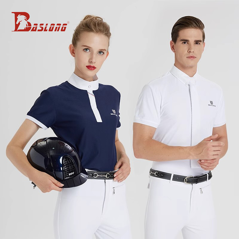 Polo Shirt Equestrian - Camiseta Polo Equestre Profissional de Manga