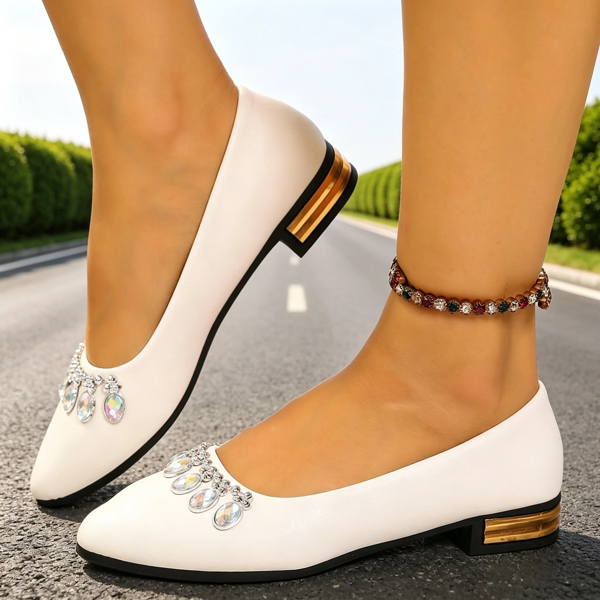 Outdoor Sports Shoes - Sapatilhas Femininas de Bico Fino, Tamanhos