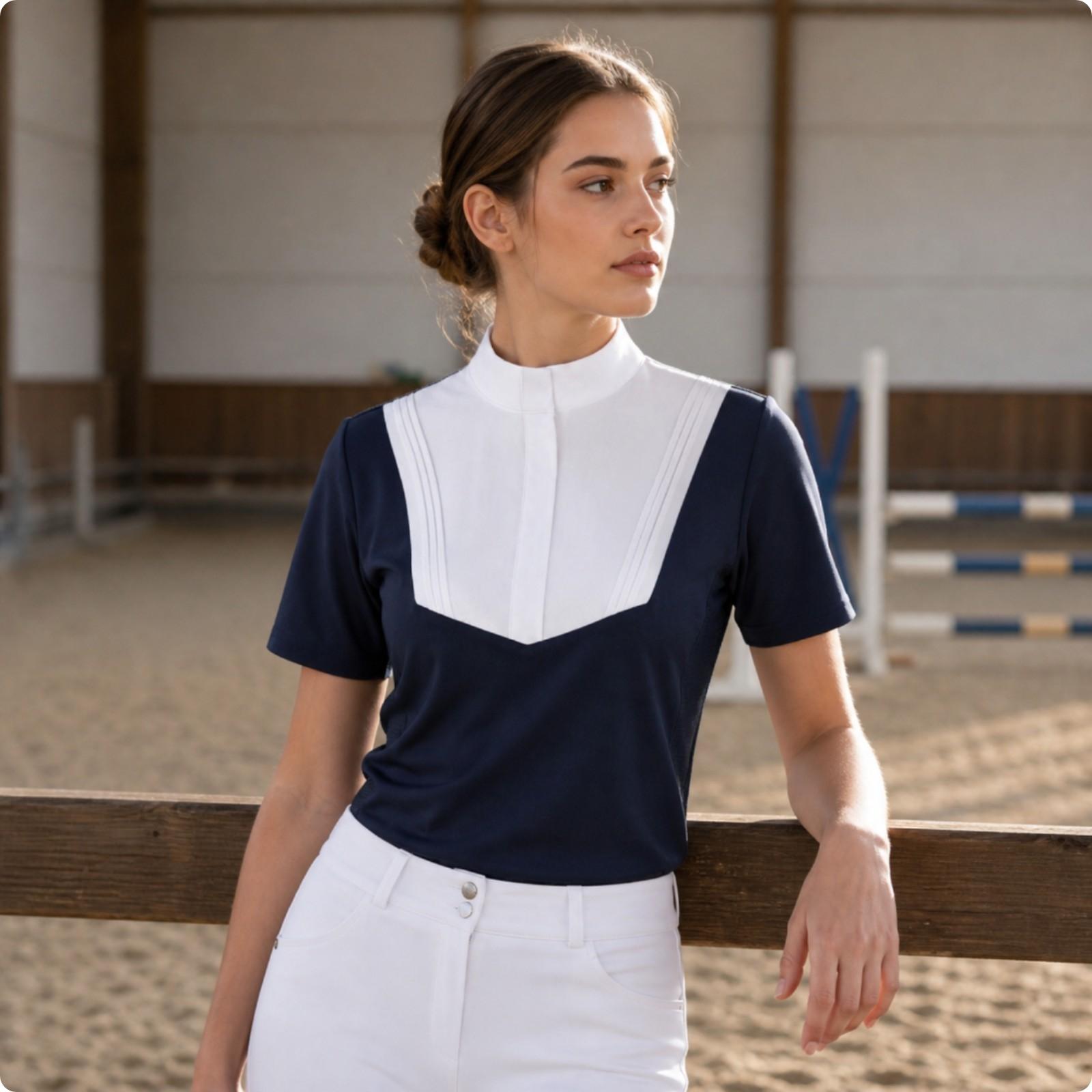 Polo Shirt Equestrian - Camisa Polo Feminina Leve para Equitação