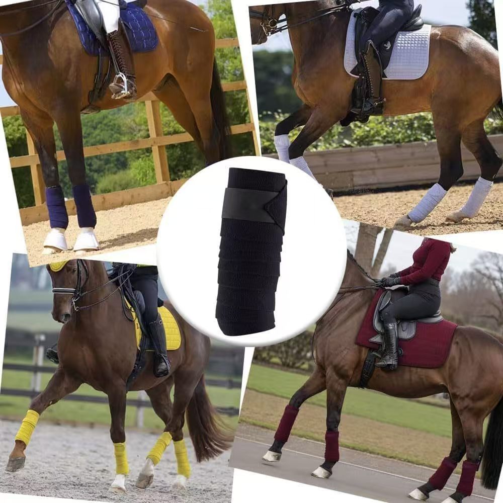 Novo cavalo envolve 2.5m lã ma - Polo Wraps Fleece avaliação e preço