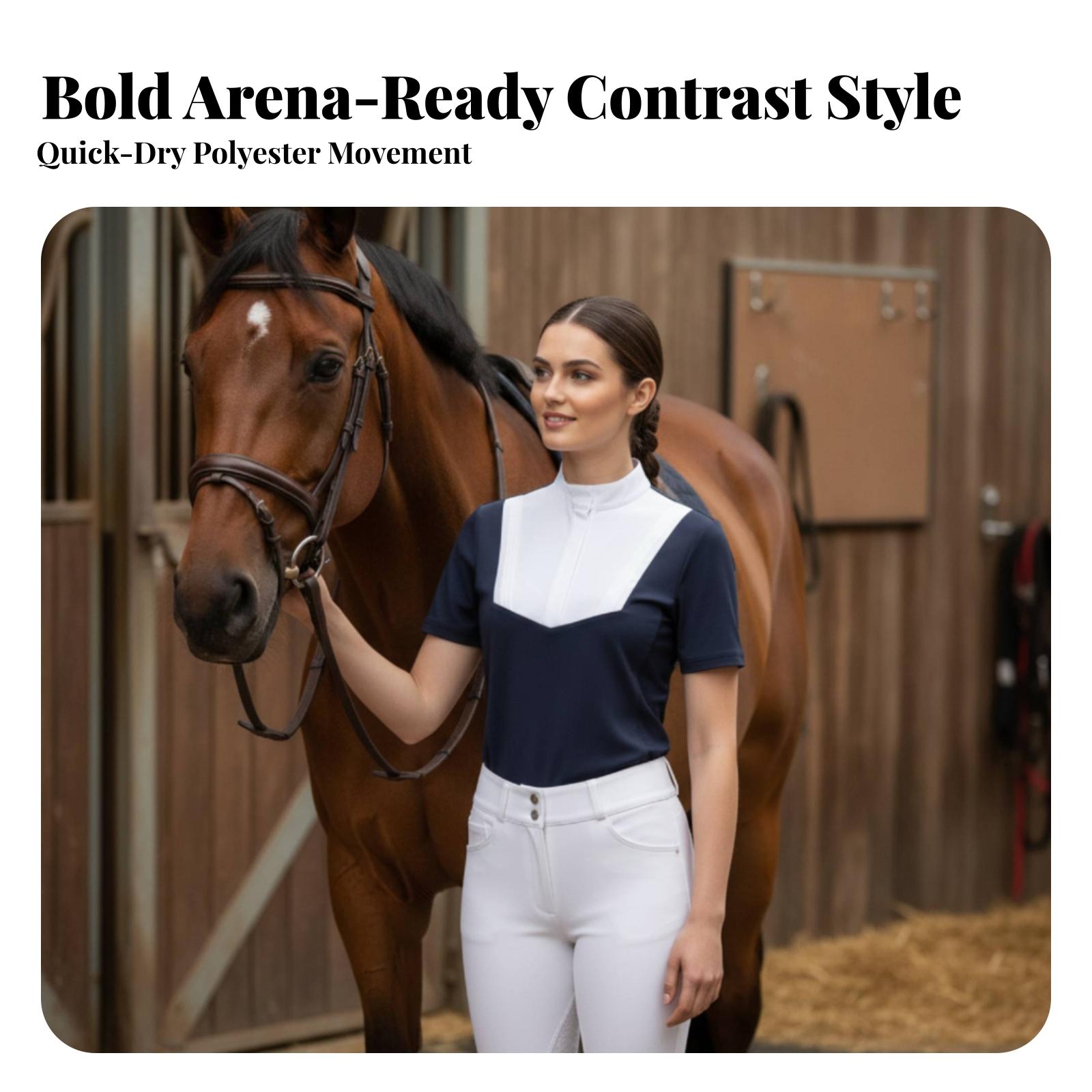 Camisa Polo Feminina Leve para - Polo Shirt Equestrian avaliação e preço