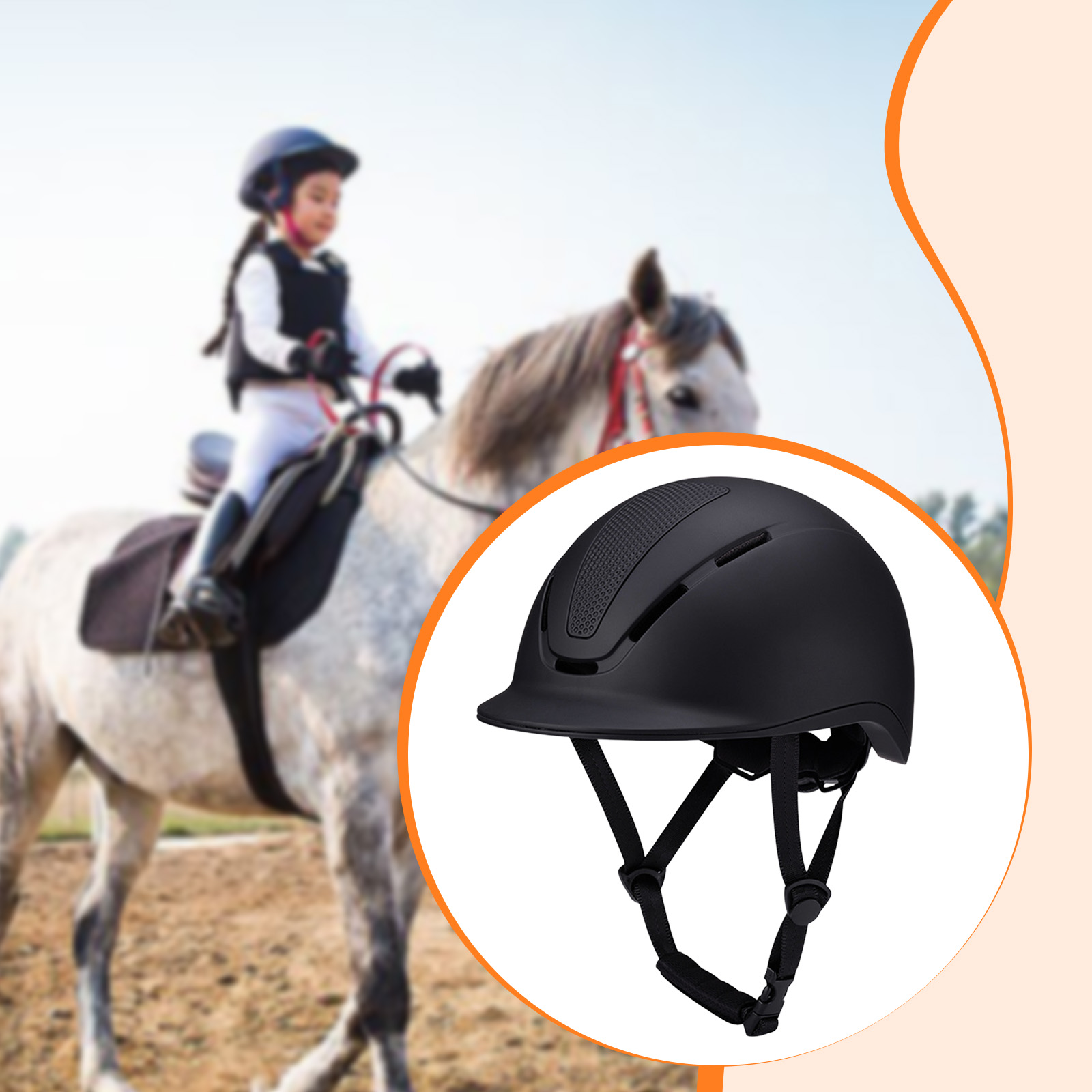 Capacete equestre ajustável co - Equestrian Helmet avaliação e preço